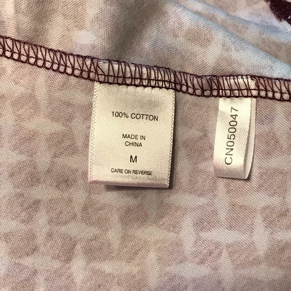 New York & Co. Burgundy Geometric Print Dress - Picture 8 of 8